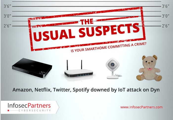 Amazon, Netflix, Twitter and Spotify downed by IOT attack