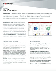 PDF: Fortinet FortiDeceptor Data Sheet