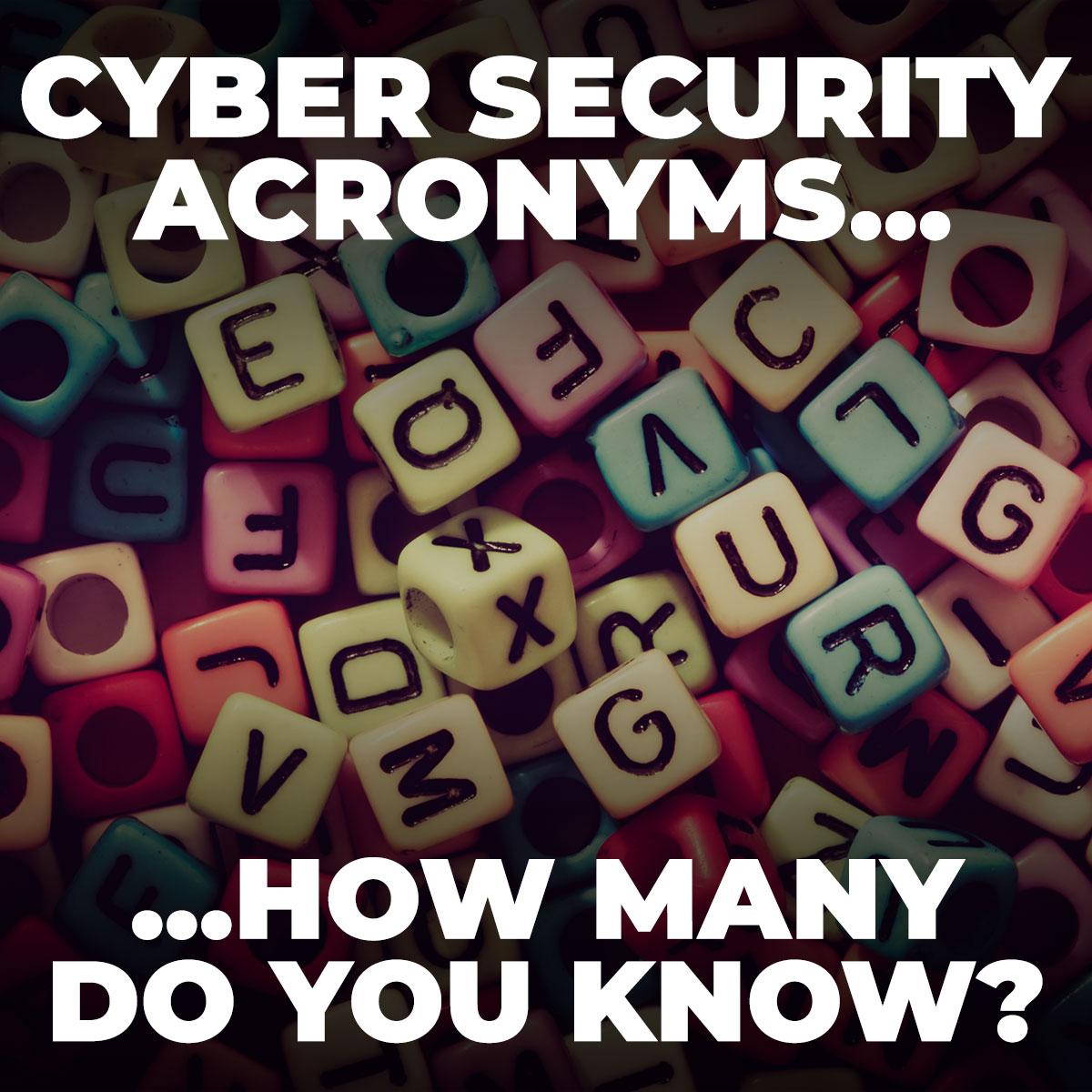 cyber security acronyms