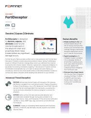 fortinet data sheet - fortideceptor