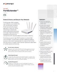 fortinet data sheet - fortiextender