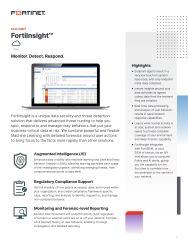 fortinet data sheet - FortiInsight