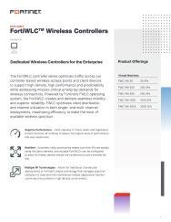 fortinet data sheet - FortiWLC