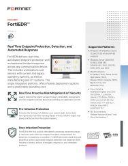fortinet data sheet - FortiEDR