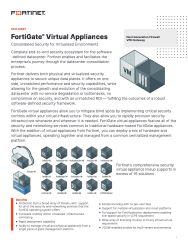 fortinet data sheet - Fortigate VM