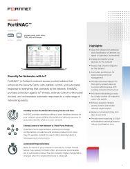 fortinet data sheet - FortiNac