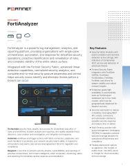 fortinet data sheet - FortiAnalyzer