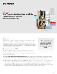 fortinet whitepaper - its time to say goodbye to vpns