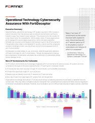 fortinet solution brief - operational technology cyber security assurance with fortideceptor