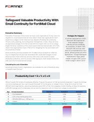 fortinet solution brief - safeguard productivity with fortimail cloud