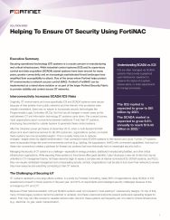 fortinet solution brief fortinac ensuring or security