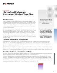 fortinet fortivoice cloud solution brief